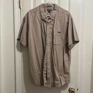 Eddie Bauer Men's Casual Button Down Shirt - Khaki